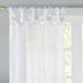 Ceres - 63" Twist Tab Voile Sheer Window Pair - White - Simple Home Plus