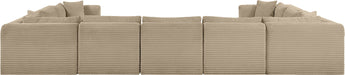 Shaggy - Fabric 9 Piece Modular U-Shaped Sectional - Simple Home Plus