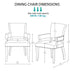 Dawson - Arm Dining Chair - Brown - Simple Home Plus