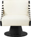 Millwin - Swivel Accent Chair With Black Base - Simple Home Plus