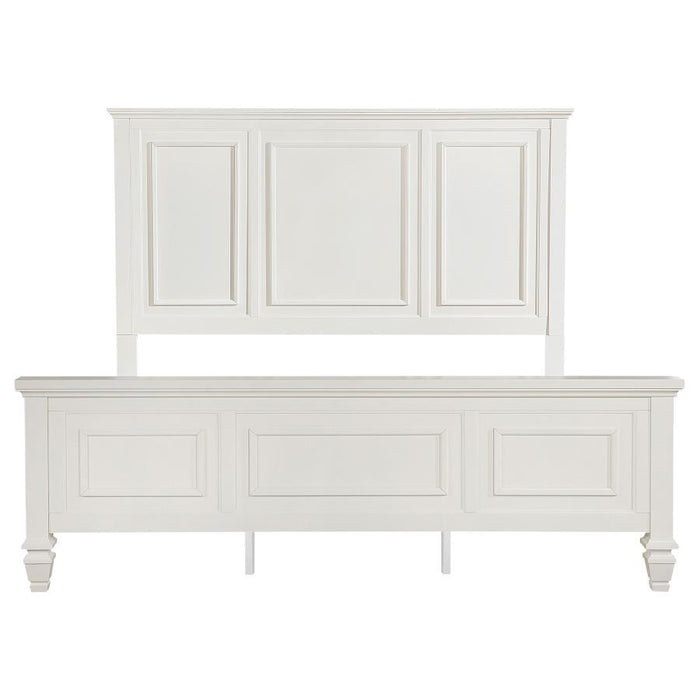 Sandy Beach - 63" Panel Bed with High Headboard - Simple Home Plus