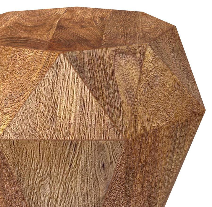 Jacinto - Octagonal Solid Mango Wood Side Table - Simple Home Plus