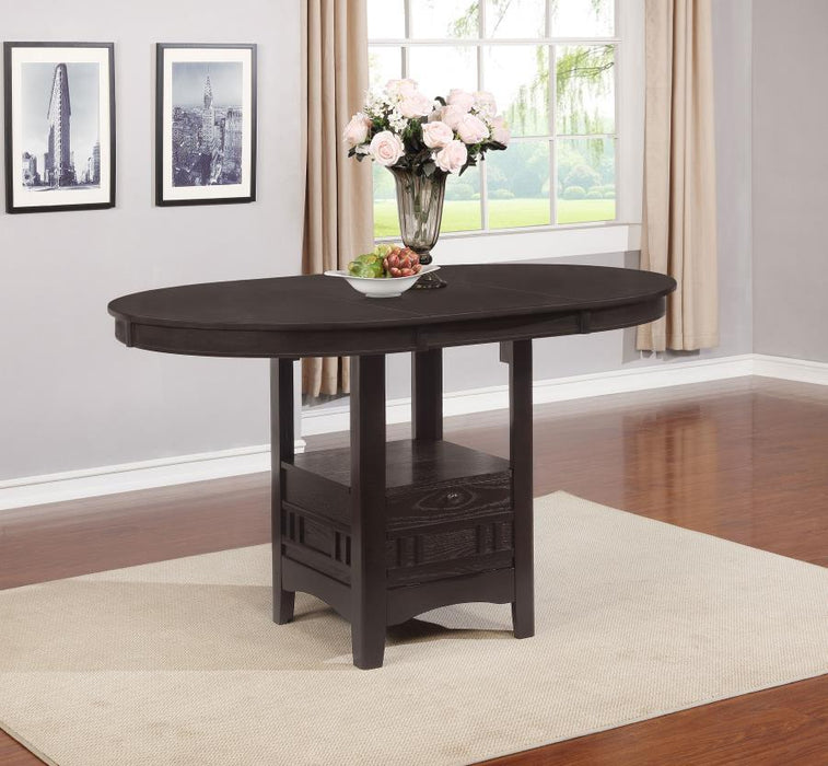 Lavon - Oval Extension Counter Dining Table - Espresso - Simple Home Plus