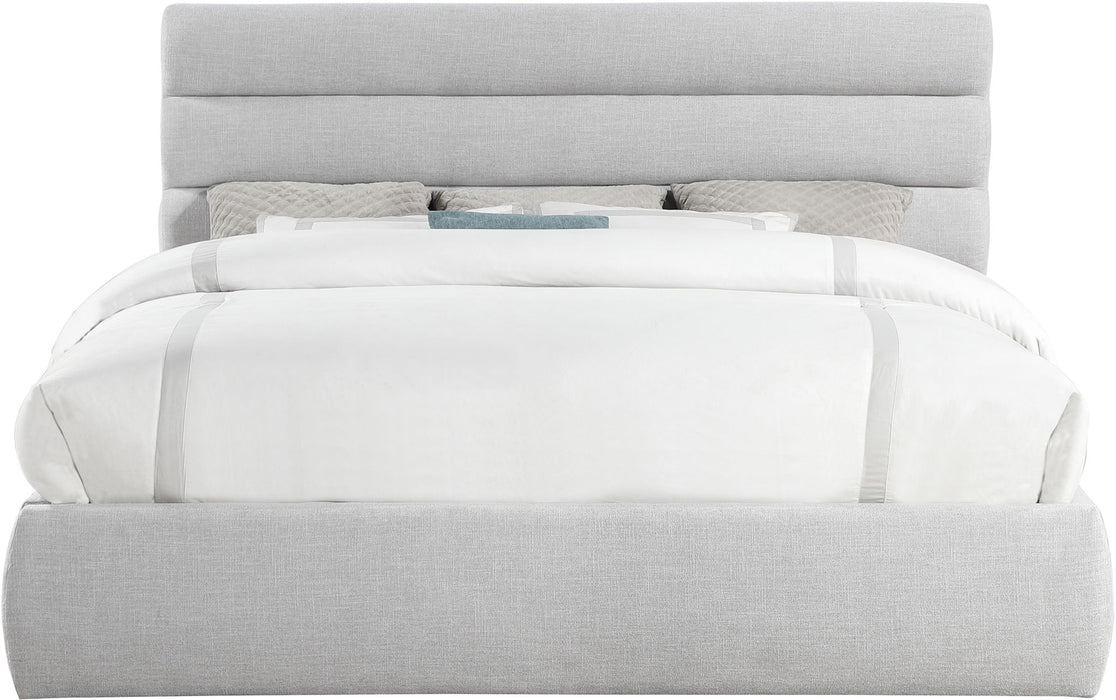 Adam - Linen Fabric Bed With 52" Headboard - Simple Home Plus