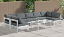 Nizuc - Outdoor Patio 7 Piece Modular Sectional With White Frame - Simple Home Plus