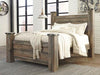 Trinell - Queen Poster Rails - Brown - Simple Home Plus