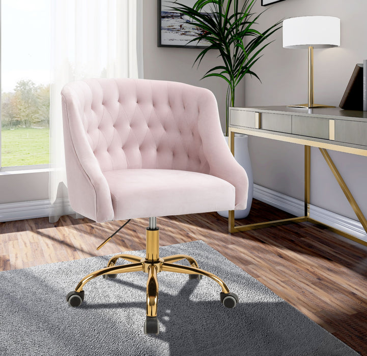 Arden - Office Chair with Gold Legs - Simple Home Plus