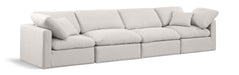 Indulge - Linen 4 Seat Modular Sofa - Simple Home Plus