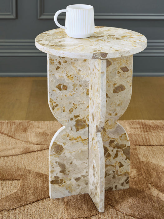 Treygan - Beige - Accent Table - Simple Home Plus