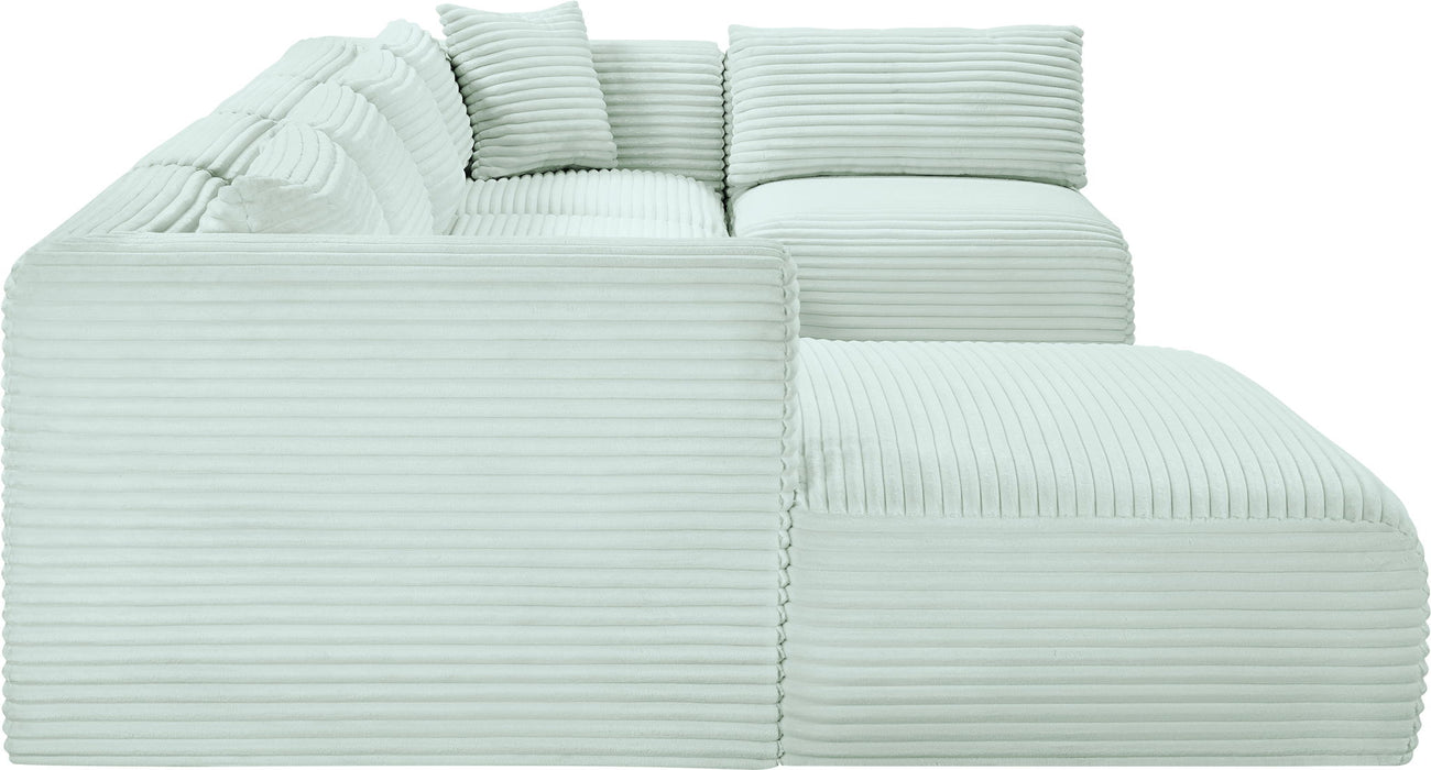 Shaggy - 5 Piece Modular U-Shaped Sectional - Simple Home Plus