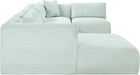 Shaggy - 5 Piece Modular U-Shaped Sectional - Simple Home Plus