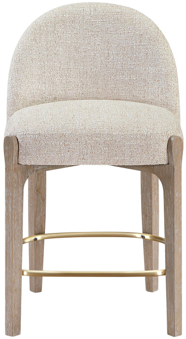 Torino - Counter Stool With Brushed Natural Base - Simple Home Plus