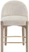 Torino - Counter Stool With Brushed Natural Base - Simple Home Plus