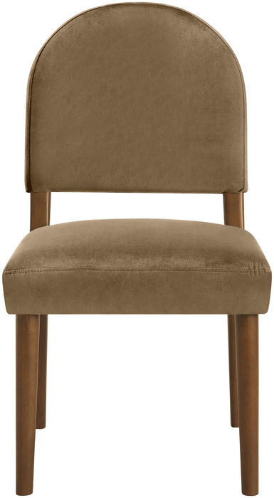 Varinelle - Velvet Dining Chair (Set of 2) - Walnut Frame - Simple Home Plus