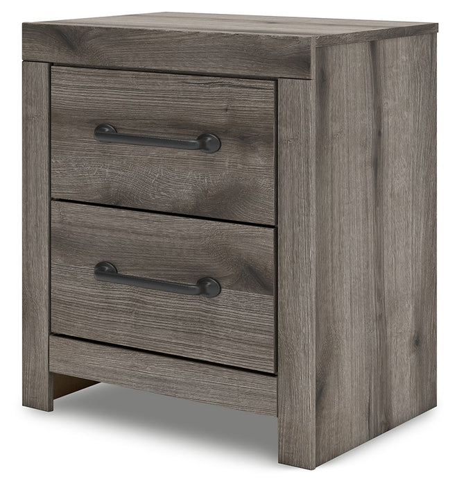 Graystorm - Brown Gray - Two Drawer Night Stand - Simple Home Plus