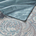 Aubrey - Jacquard Shower Curtain - Teal - Simple Home Plus