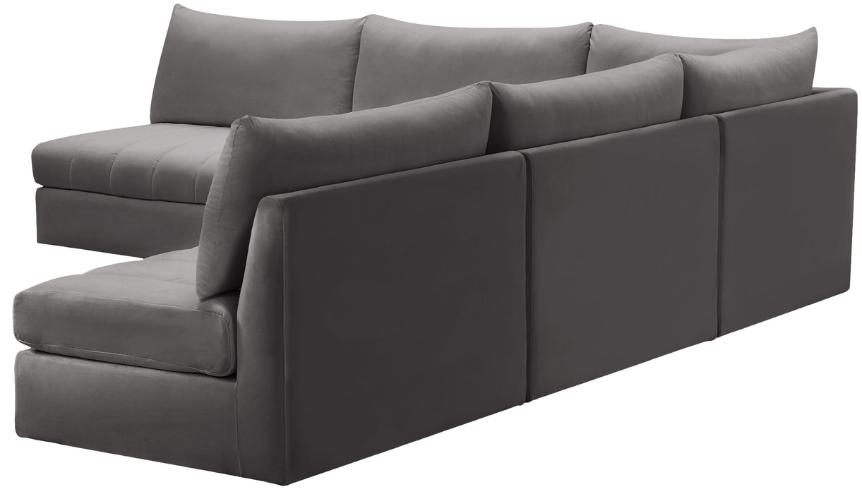 Jacob - Modular Corner Armless Sectional 5 Piece - Simple Home Plus