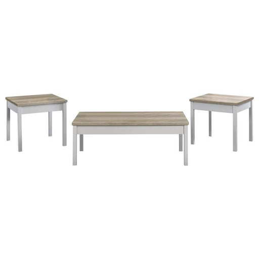 Stacie - 3 Piece Coffee Table Set - Distressed Pine - Simple Home Plus