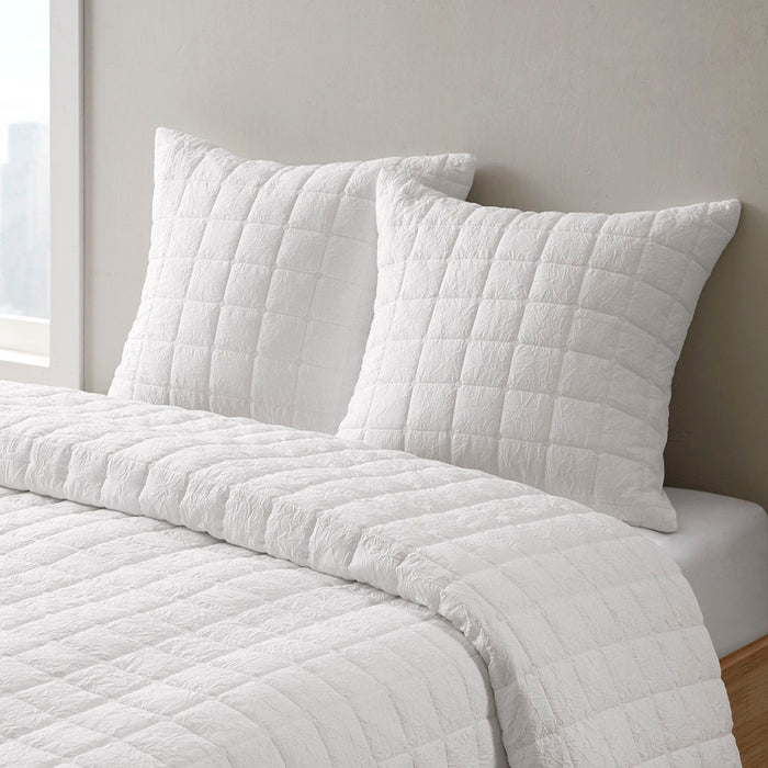 Cocoon - Quilt Top Euro Sham - White - Simple Home Plus