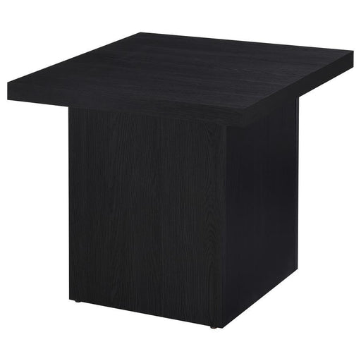 Max - Square Engineered Laminate End Side Table - Black - Simple Home Plus