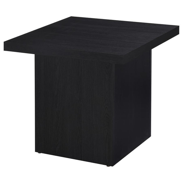 Max - Square Engineered Laminate End Side Table - Black - Simple Home Plus