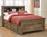 Trinell - Bookcase Storage Bed - Simple Home Plus