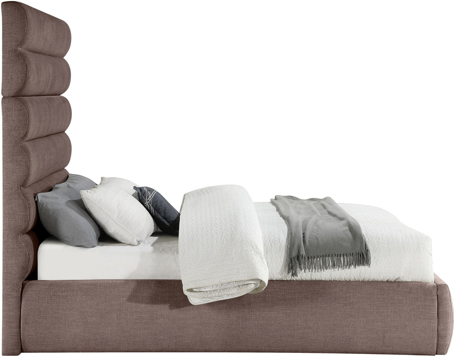 Adam - Linen Fabric Bed With 70.5" Headboard - Simple Home Plus
