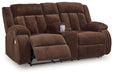 Free Wake - Chocolate - Double Relcining Power Loveseat With Console - Simple Home Plus