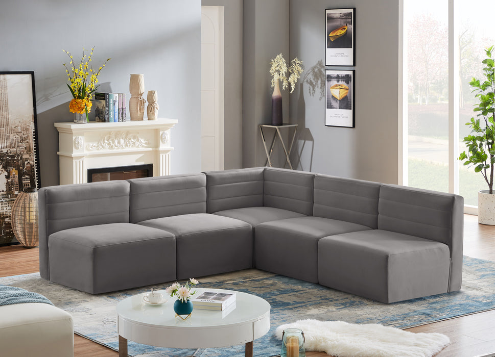 Quincy - 5 Piece Modular Sectional - Simple Home Plus