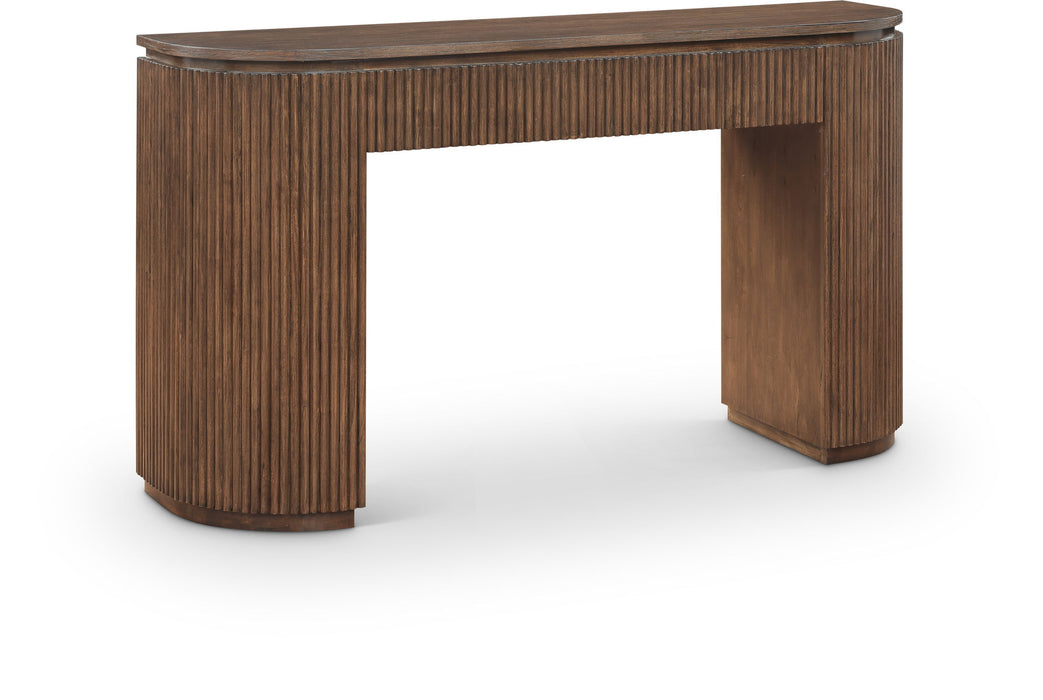Astrid - Solid Wood And Oak Veneer Console Table - Simple Home Plus