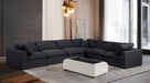 Comfy - 6 Piece Linen Modular Corner Sectional - Simple Home Plus