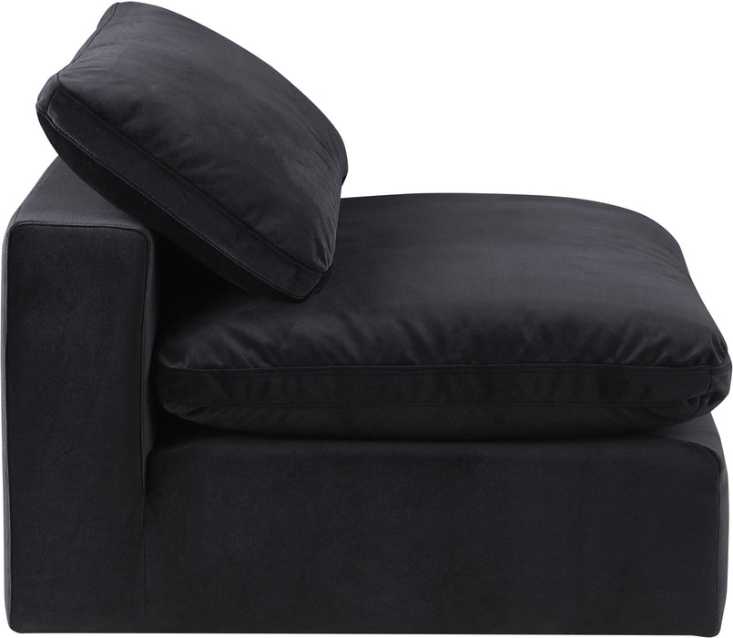 Comfy - Velvet Armless Chair - Simple Home Plus