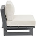 Maldives - Water Resistant Outdoor Patio Armless Chair With Gray Frame - Simple Home Plus