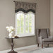 Aubrey - Window Rod Pocket Valance With Beads - Black - Simple Home Plus