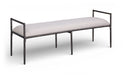 Axis - Linen Textured  Beige Fabric Upholstered Bench - Simple Home Plus
