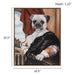 Pet Portrait - Captain's Guard Pug Framed Canvas Wall Art - Multi - Simple Home Plus