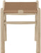 Santos - Faux Leather Upholstered Bench - Natural Frame - Simple Home Plus