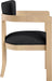 Lavrin - Vegan Leather Dining Arm Chair (Set of 2) - Natural Base - Simple Home Plus