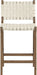 Entwine - Vegan Leather Upholstered Counter Stool - Painted Brown - Simple Home Plus