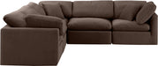 Indulge - Velvet 5 Piece Modular Corner Sectional - Simple Home Plus
