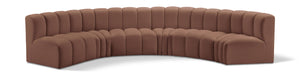 Arc - Faux Leather 6 Piece U-Shaped Modular Sofa - Simple Home Plus