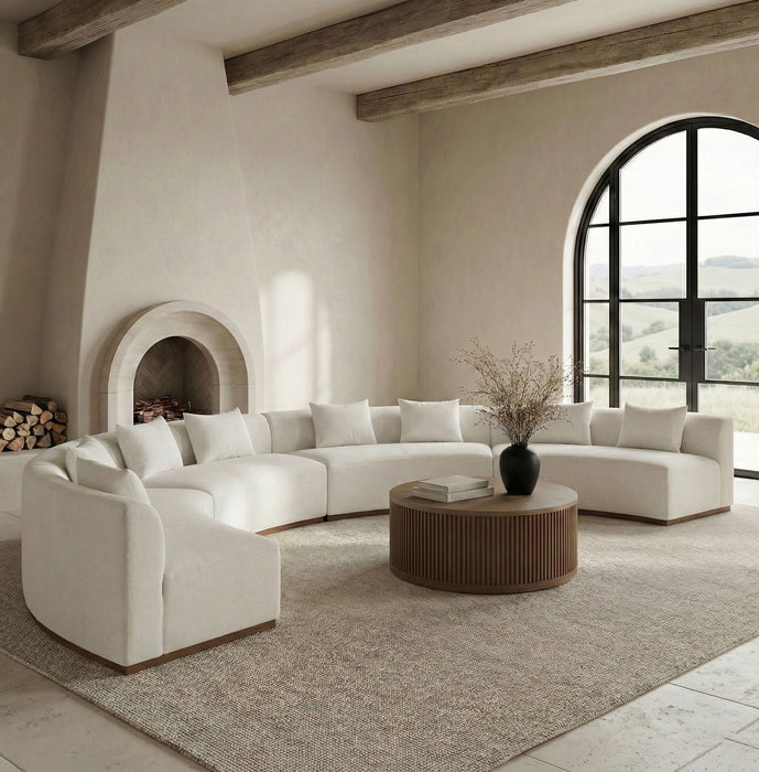 Avanti - Chenille Fabric Upholstered 4 Piece Modular Sectional - Simple Home Plus