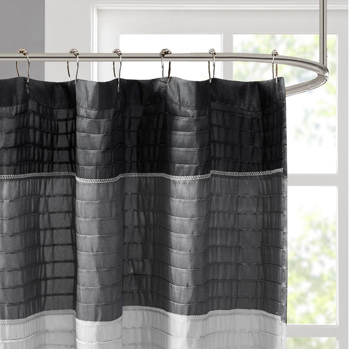 Amherst - Shower Curtain - Black - Simple Home Plus