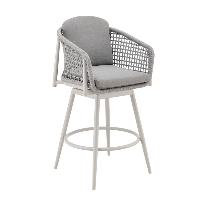 Rhodes - Outdoor Patio Swivel Bar Stool - Simple Home Plus