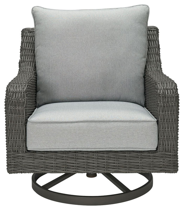 Elite Park - Gray - Swivel Lounge w/ Cushion - Simple Home Plus