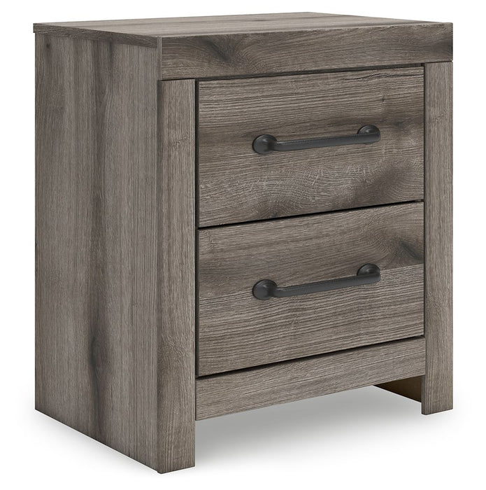 Graystorm - Brown Gray - Two Drawer Night Stand - Simple Home Plus