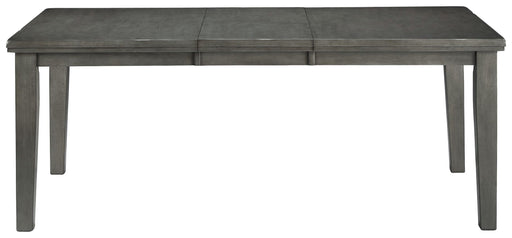 Hallanden - Gray - Rectangular Dining Room Butterfly Extension Table - Simple Home Plus