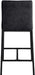 Reeves - Chenille Fabric Upholstered Counter Stool (Set of 2) - Black Base - Simple Home Plus