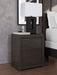 Fraluna - Charcoal - Two Drawer Night Stand - Simple Home Plus