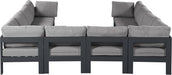 Nizuc - Outdoor Patio 10 Piece Modular Sectional With Gray Frame - Simple Home Plus